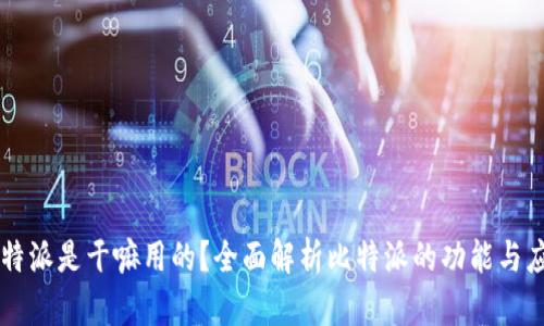 比特派是干嘛用的?全面解析比特派的功能与应用