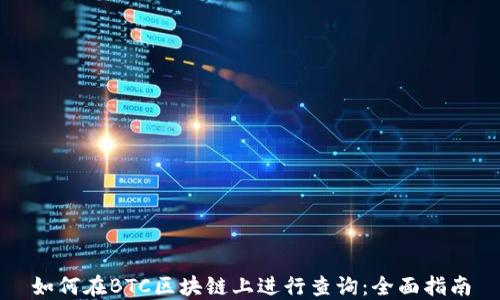 如何在BTC区块链上进行查询:全面指南