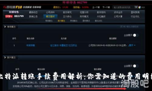 比特派转账手续费用解析：你需知道的费用明细