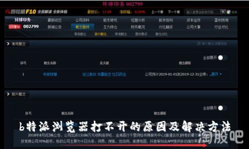 b特派浏览器打不开的原因及解决方法