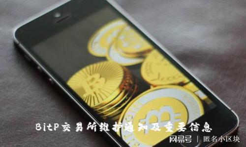 BitP交易所维护通知及重要信息